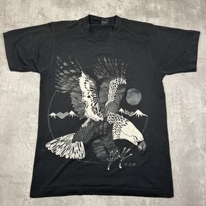 Vintage 80s 90s Robert Walton Eagle Shirt USA Made Screen Stars Best Mens M